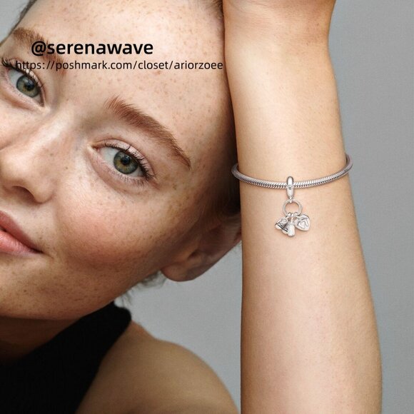 Pandora Baby Bottle & Shoes Dangle Charm - Picture 6 of 6